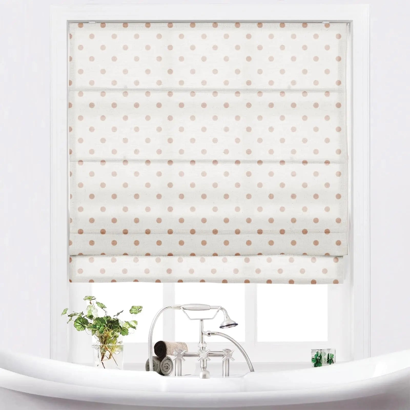 Stefana Silber Printed Cordless Roman Blind TWOPAGES