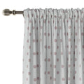 Stefana Silber Print Linen Curtain Drapery Soft Top TWOPAGES