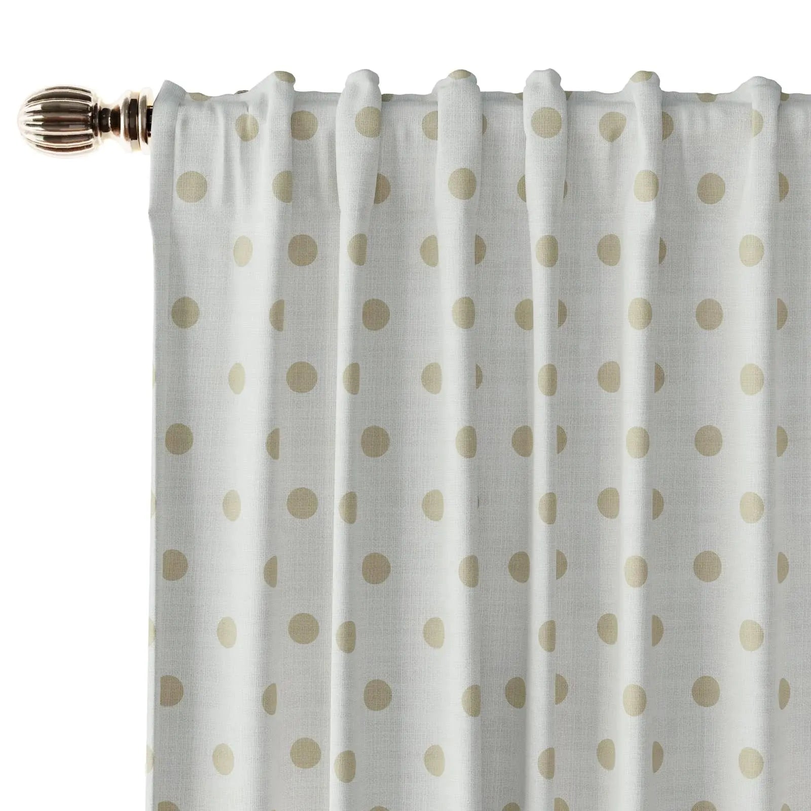 Stefana Silber Print Linen Curtain Drapery Soft Top TWOPAGES