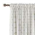 Stefana Silber Print Linen Curtain Drapery Soft Top TWOPAGES