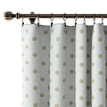 Stefana Silber Print Linen Curtain Drapery Soft Top TWOPAGES