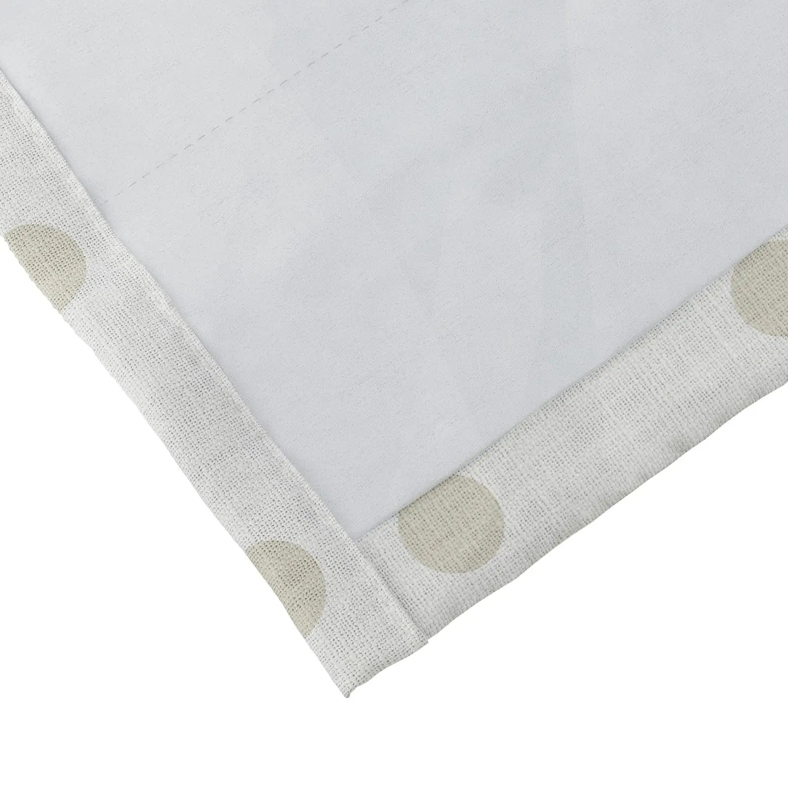 Stefana Silber Print Linen Curtain Drapery Soft Top TWOPAGES