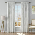 Stefana Silber Print Linen Curtain Drapery Soft Top TWOPAGES