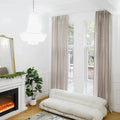 Ron Linen Herringbone Custom Curtain Pleated?-TWOPAGES