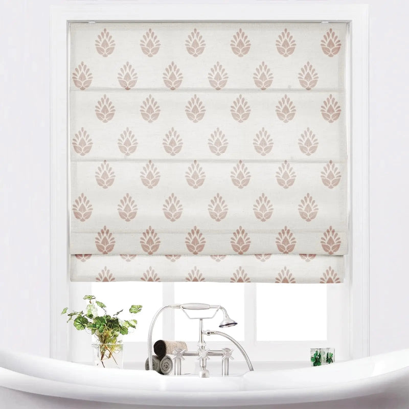 Stefana Silber Printed Cordless Roman Blind TWOPAGES