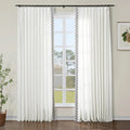 Liz Linen Curtains with Border Trim (Sold per Pair) TWOPAGES