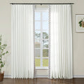 Liz Linen Curtains with Border Trim (Sold per Pair) TWOPAGES