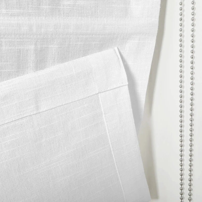 Jawara Linen Cotton Roman Shade Cord Lift TWOPAGES