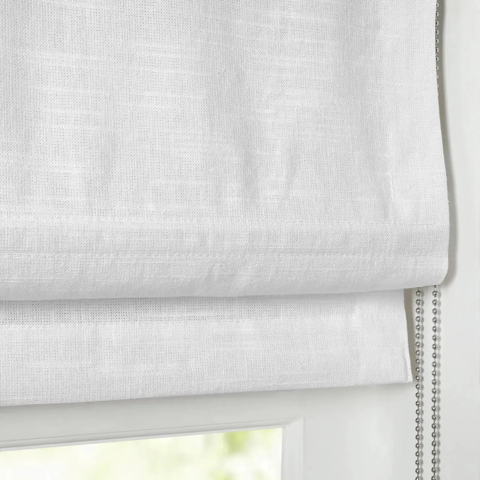 Jawara Linen Cotton Roman Shade Cord Lift TWOPAGES