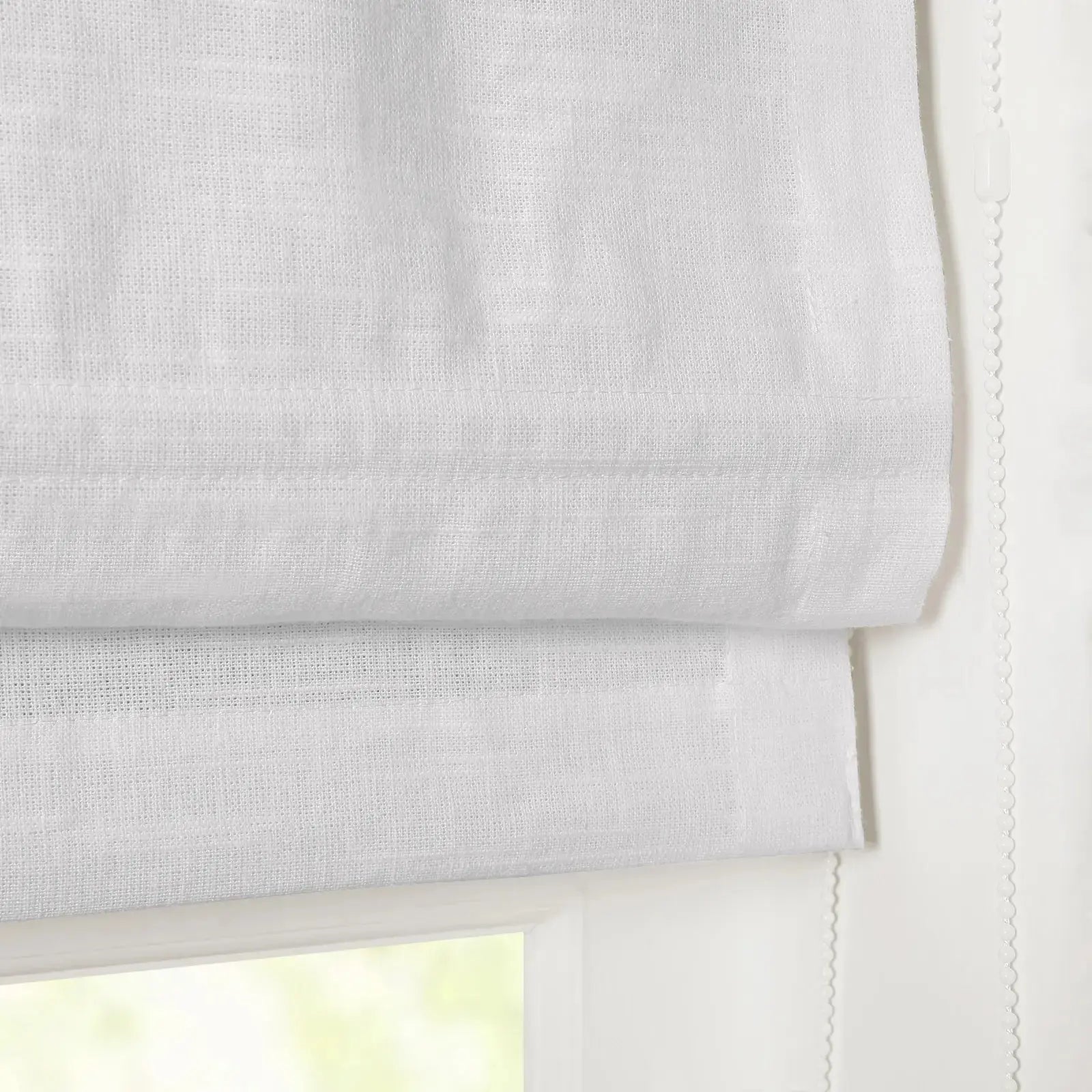 Jawara Linen Cotton Roman Shade Cord Lift TWOPAGES