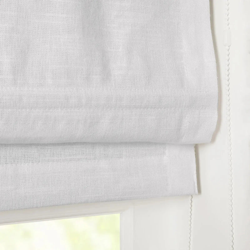 Jawara Linen Cotton Roman Shade Cord Lift TWOPAGES