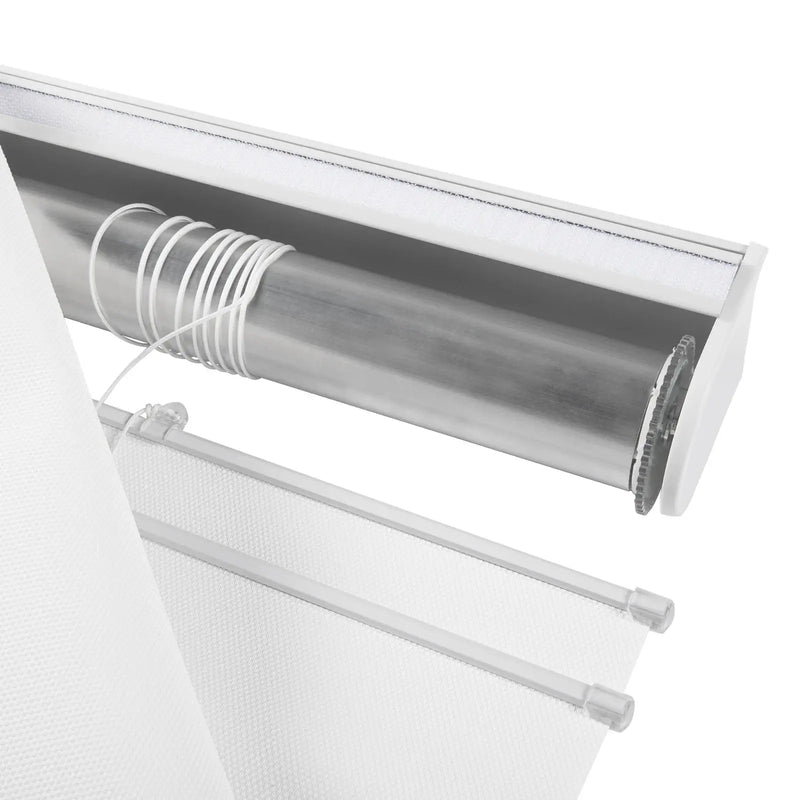 Alvin Motorized Sheer Room Darkening Roman Blind?-TWOPAGES