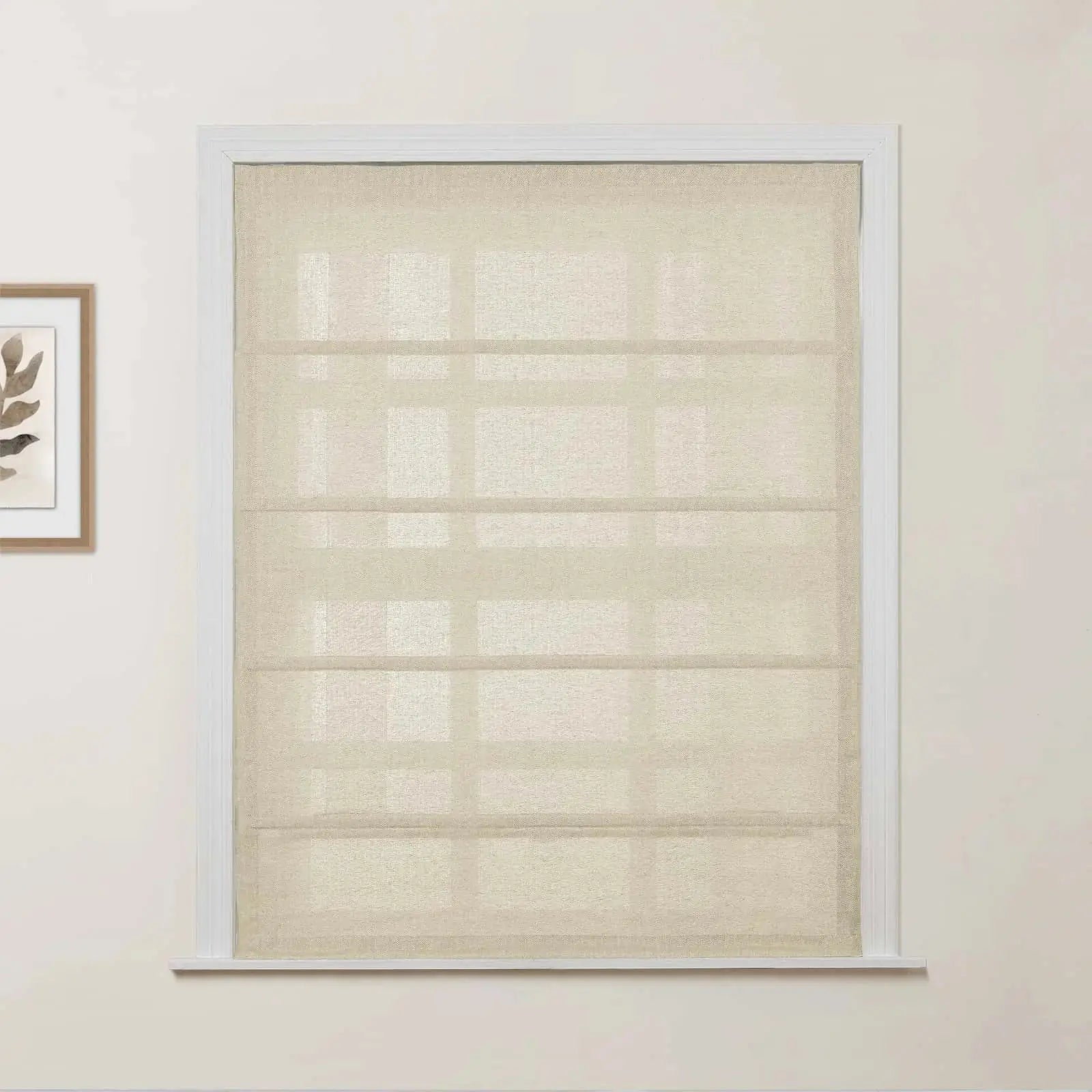Ron Linen Cotton Herringbone Roman Blind Cordless?-TWOPAGES