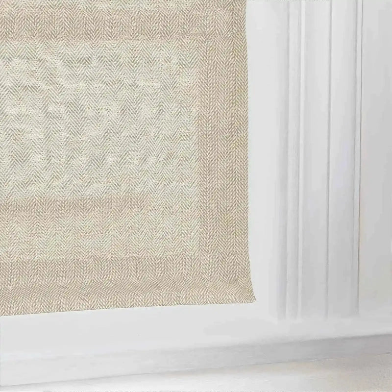Ron Linen Cotton Herringbone Roman Blind Cordless?-TWOPAGES