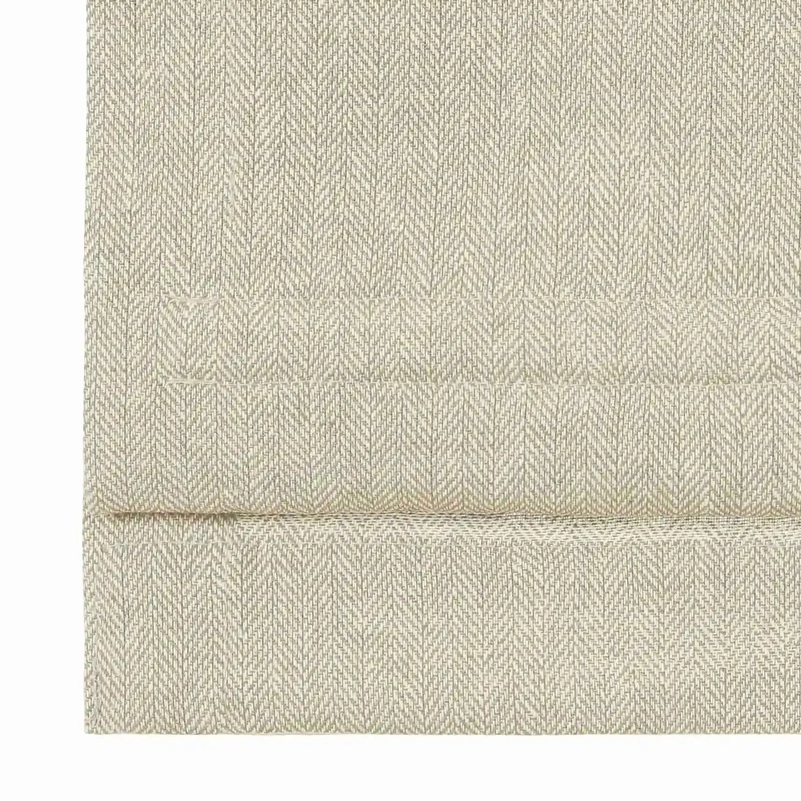 Ron Linen Cotton Herringbone Roman Blind Cordless?-TWOPAGES