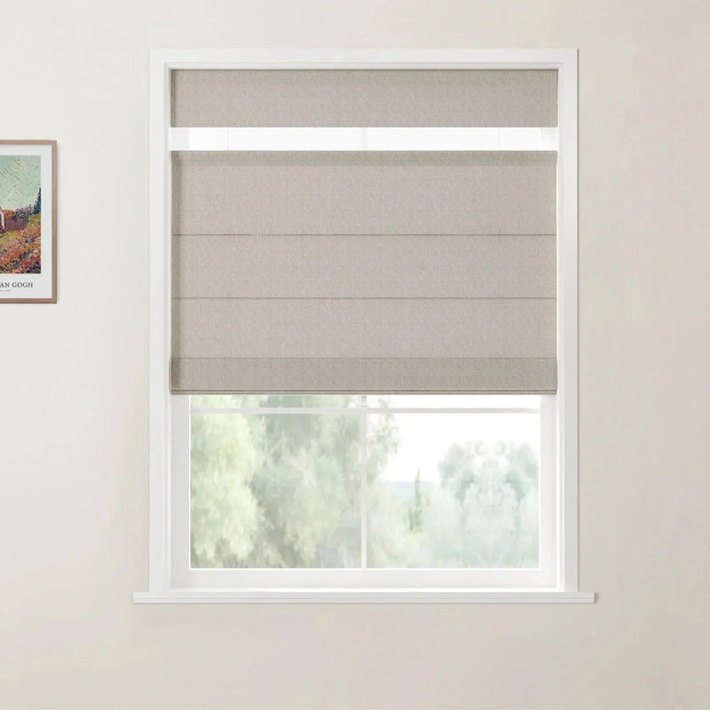 Custom Top Down Bottom Up Roman Shade Cordless -TWOPAGES