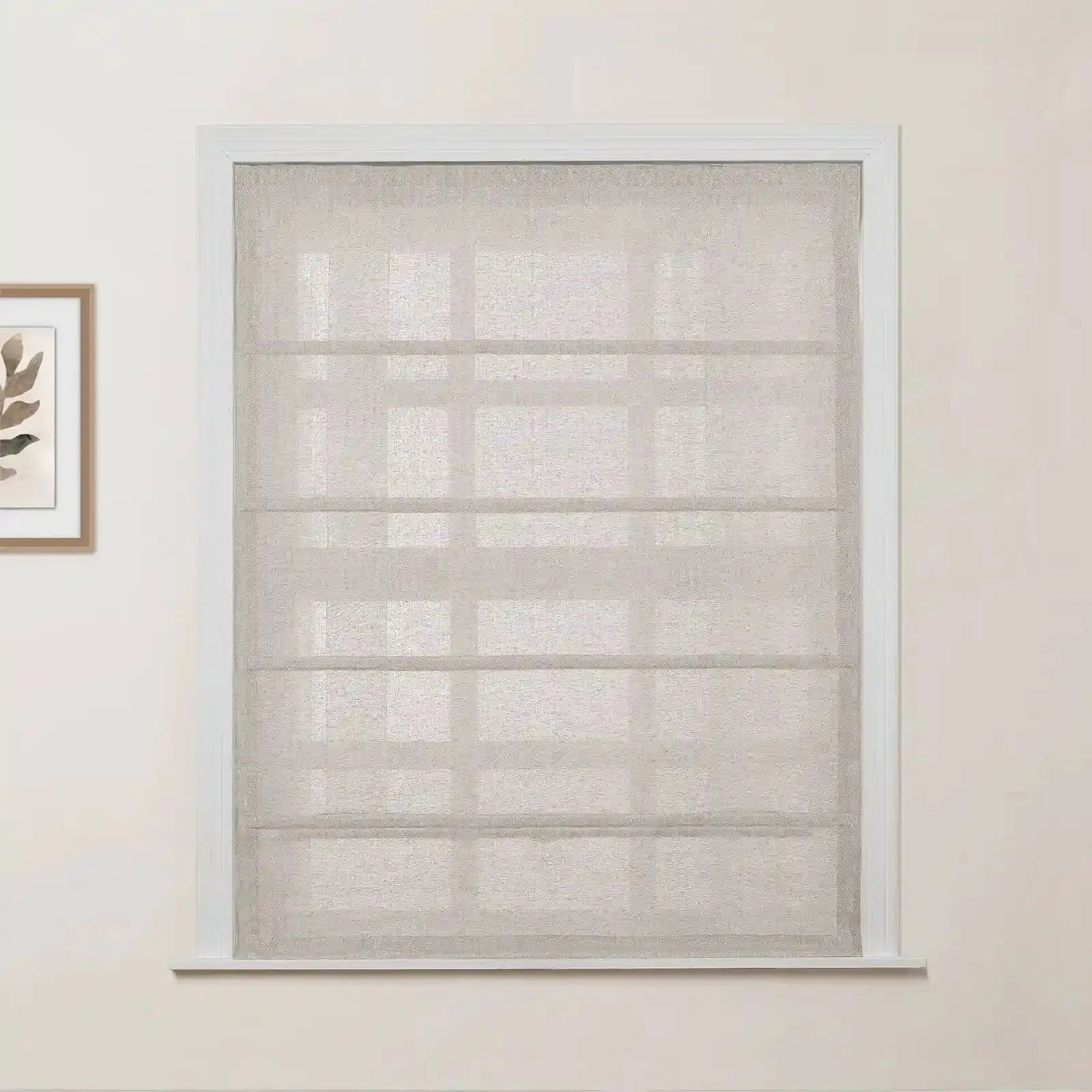 Ron Linen Cotton Herringbone Roman Blind Cordless?-TWOPAGES