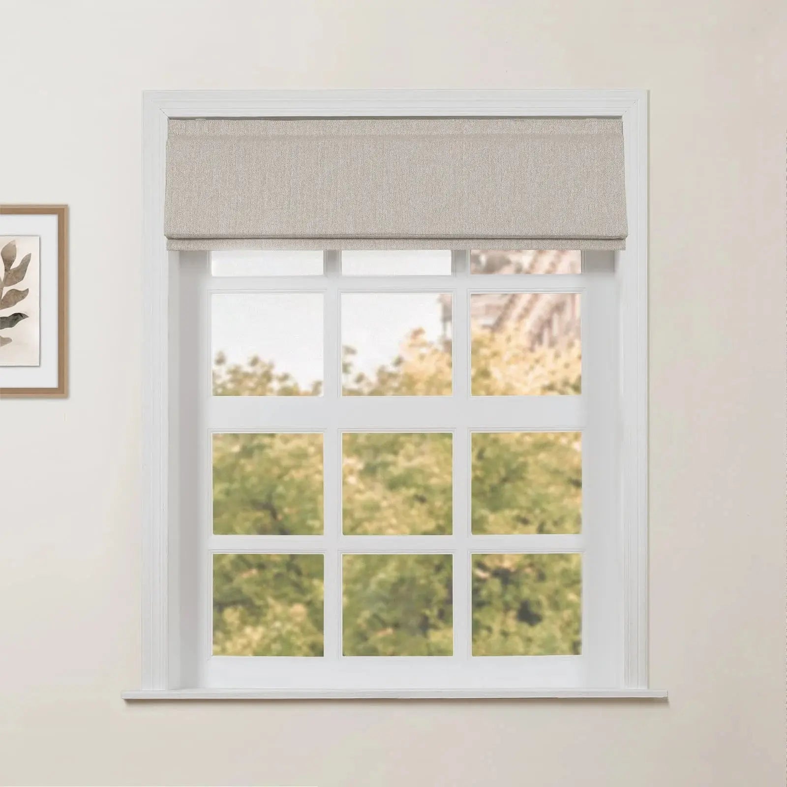 Ron Linen Cotton Herringbone Roman Blind Cordless?-TWOPAGES