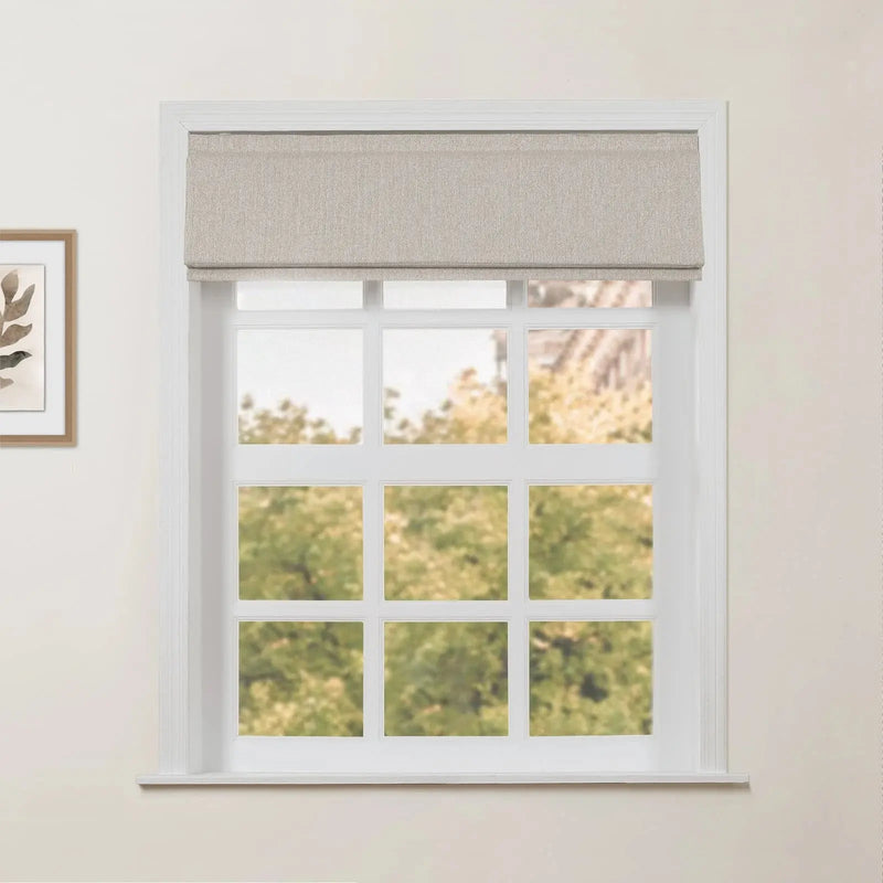 Ron Linen Cotton Herringbone Roman Blind Cordless?-TWOPAGES
