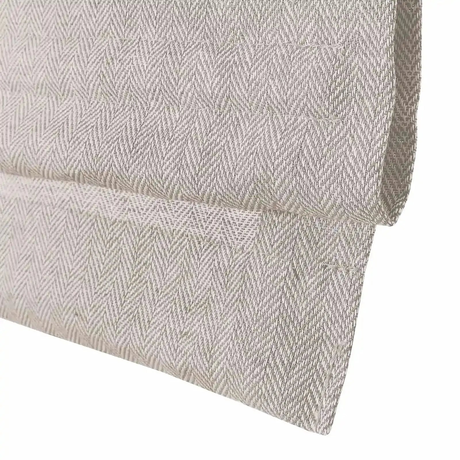 Ron Linen Cotton Herringbone Roman Blind Cordless?-TWOPAGES