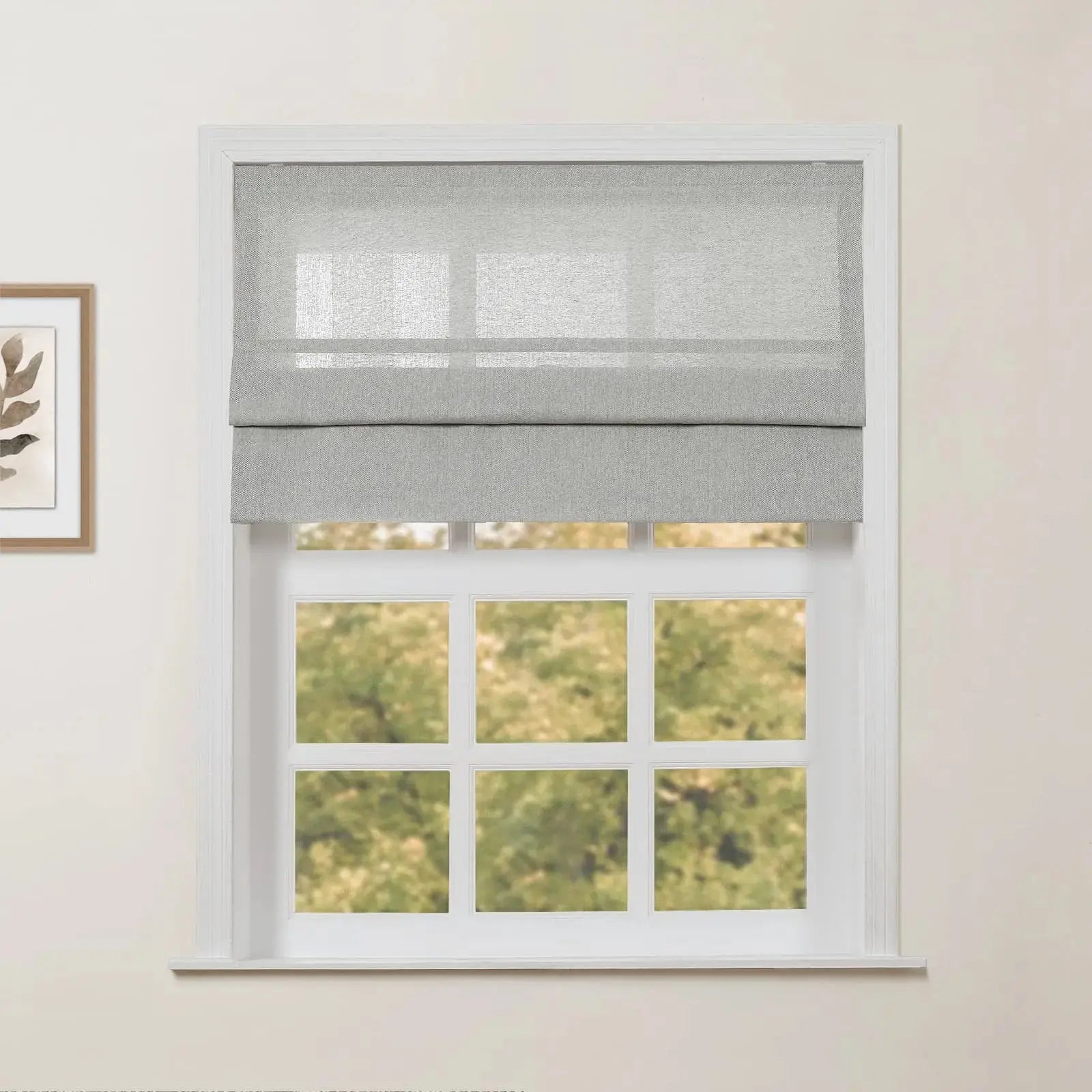 Ron Linen Cotton Herringbone Roman Blind Cordless?-TWOPAGES