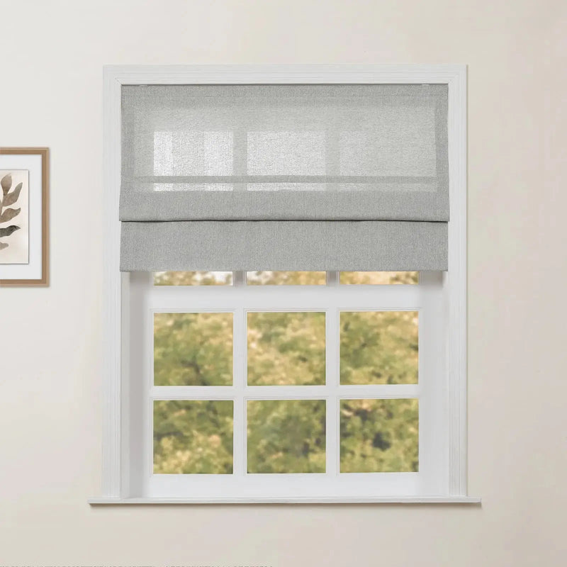 Ron Linen Cotton Herringbone Roman Blind Cordless?-TWOPAGES