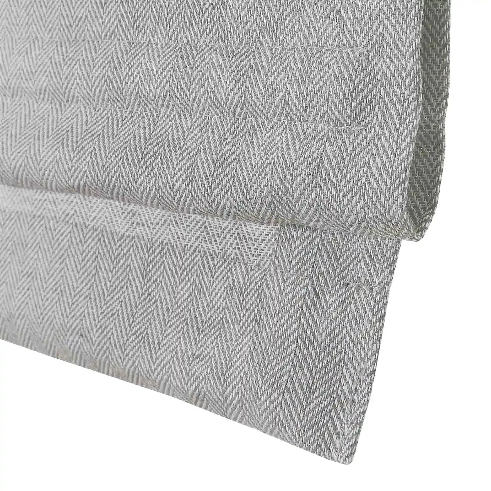 Ron Linen Cotton Herringbone Roman Blind Cordless?-TWOPAGES