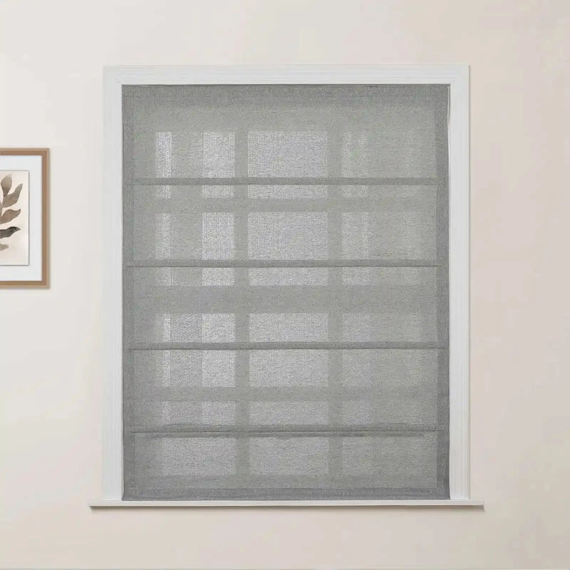 Ron Linen Cotton Herringbone Roman Blind Cordless?-TWOPAGES
