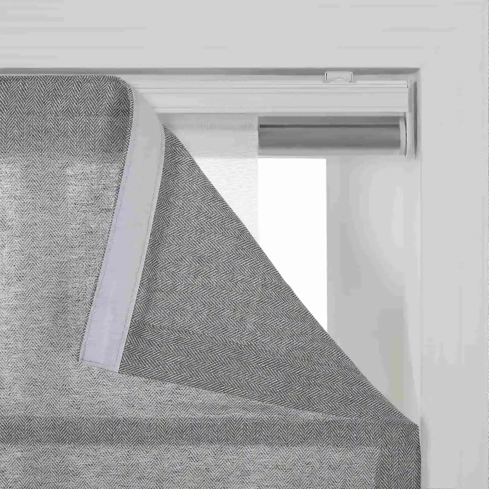 Ron Linen Cotton Herringbone Roman Blind Cordless?-TWOPAGES