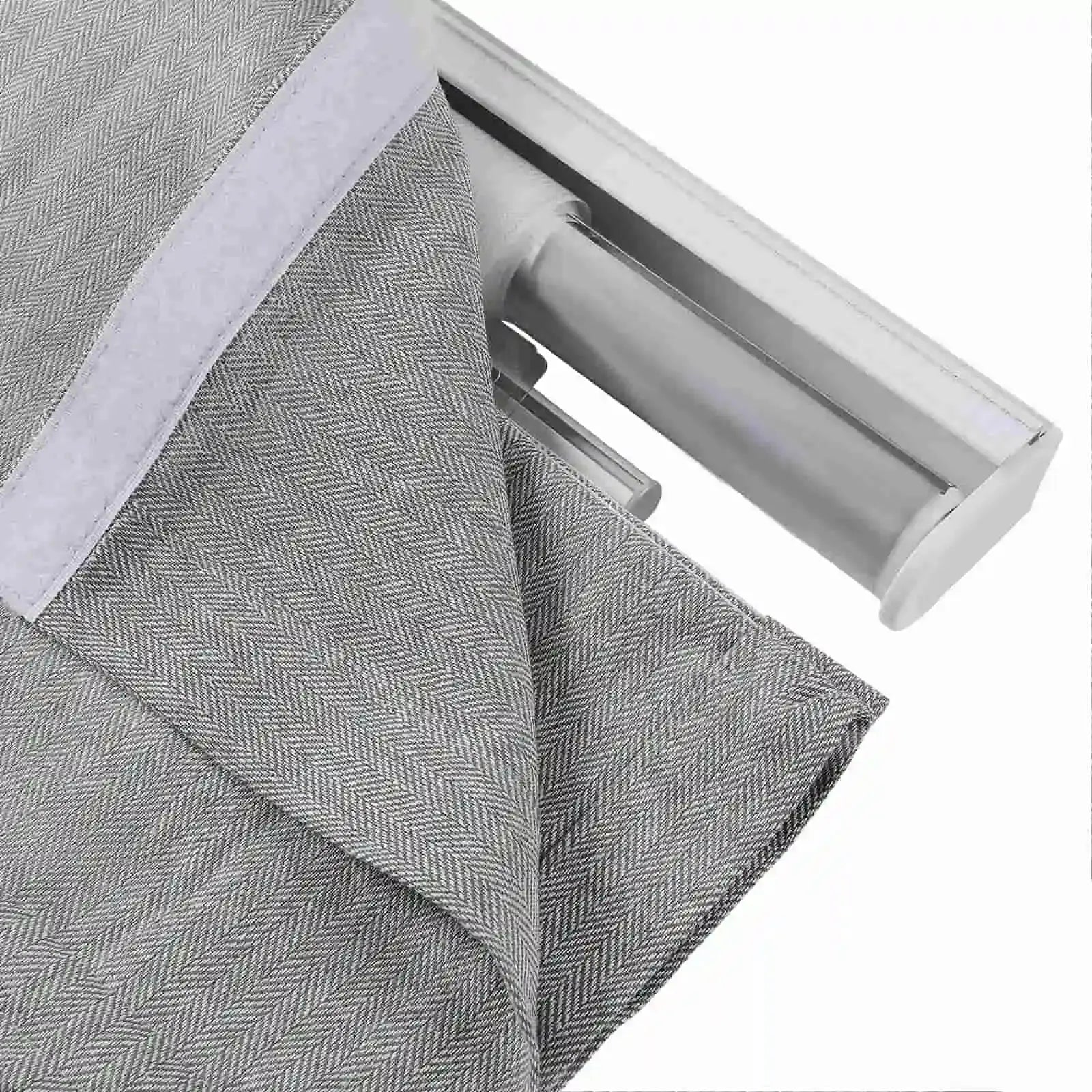 Ron Linen Cotton Herringbone Roman Blind Cordless?-TWOPAGES