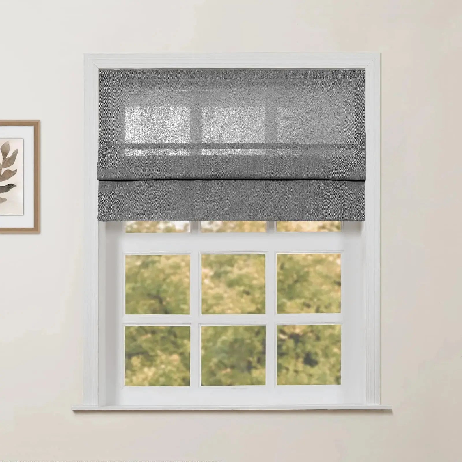 Ron Linen Cotton Herringbone Roman Blind Cordless?-TWOPAGES