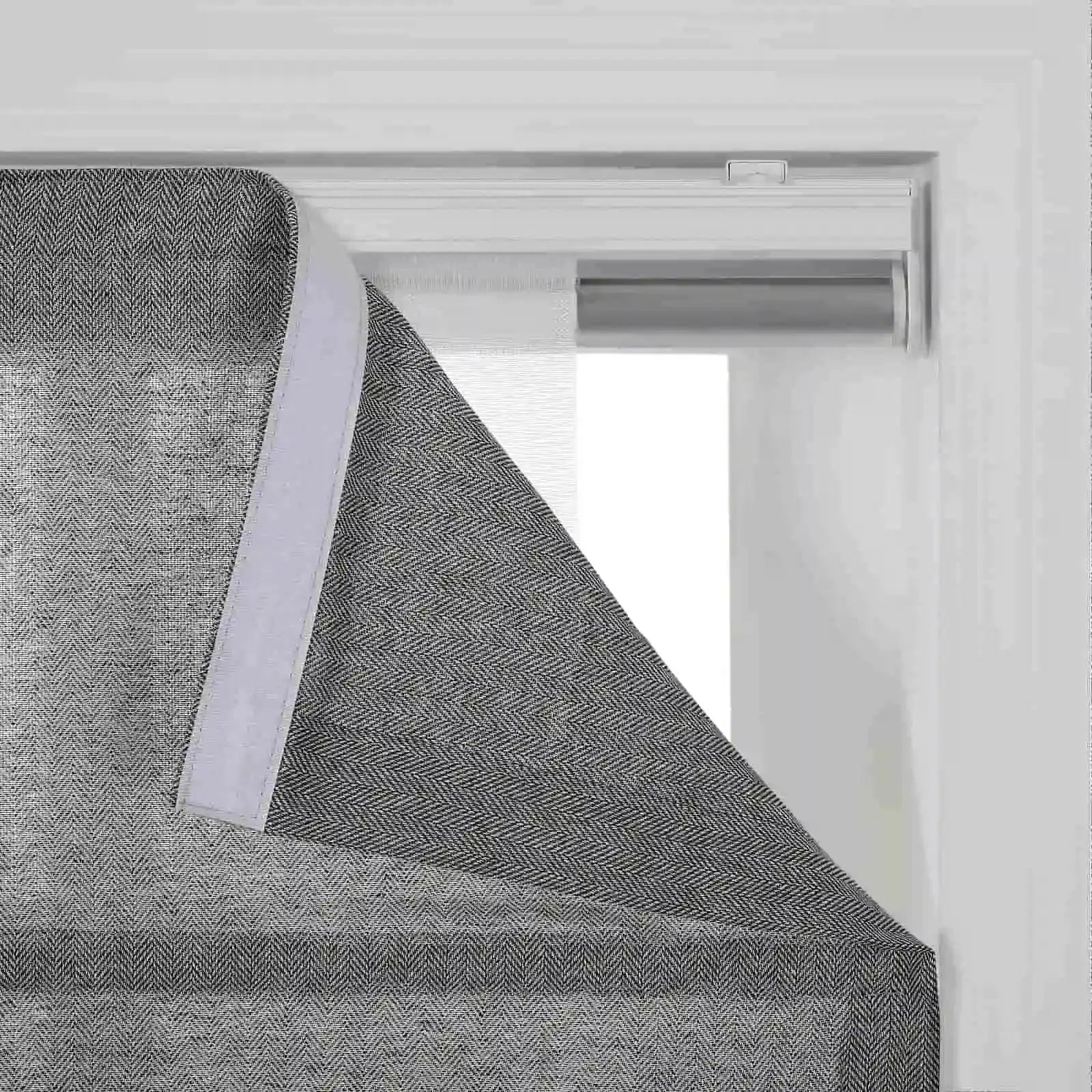 Ron Linen Cotton Herringbone Roman Blind Cordless?-TWOPAGES