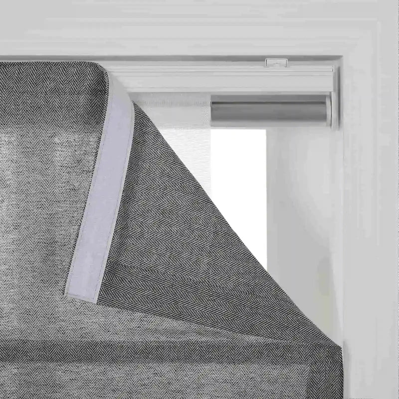 Ron Linen Cotton Herringbone Roman Blind Cordless?-TWOPAGES