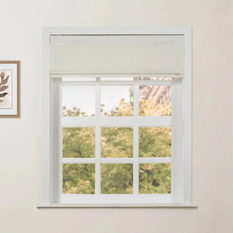 Ron Linen Cotton Herringbone Roman Blind Cordless?-TWOPAGES
