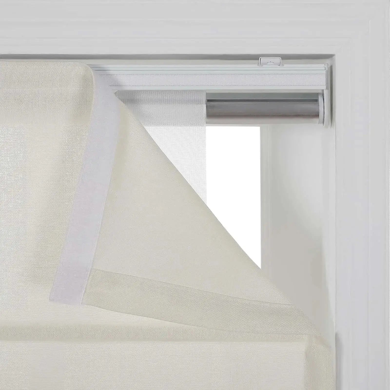 Ron Linen Cotton Herringbone Roman Blind Cordless?-TWOPAGES