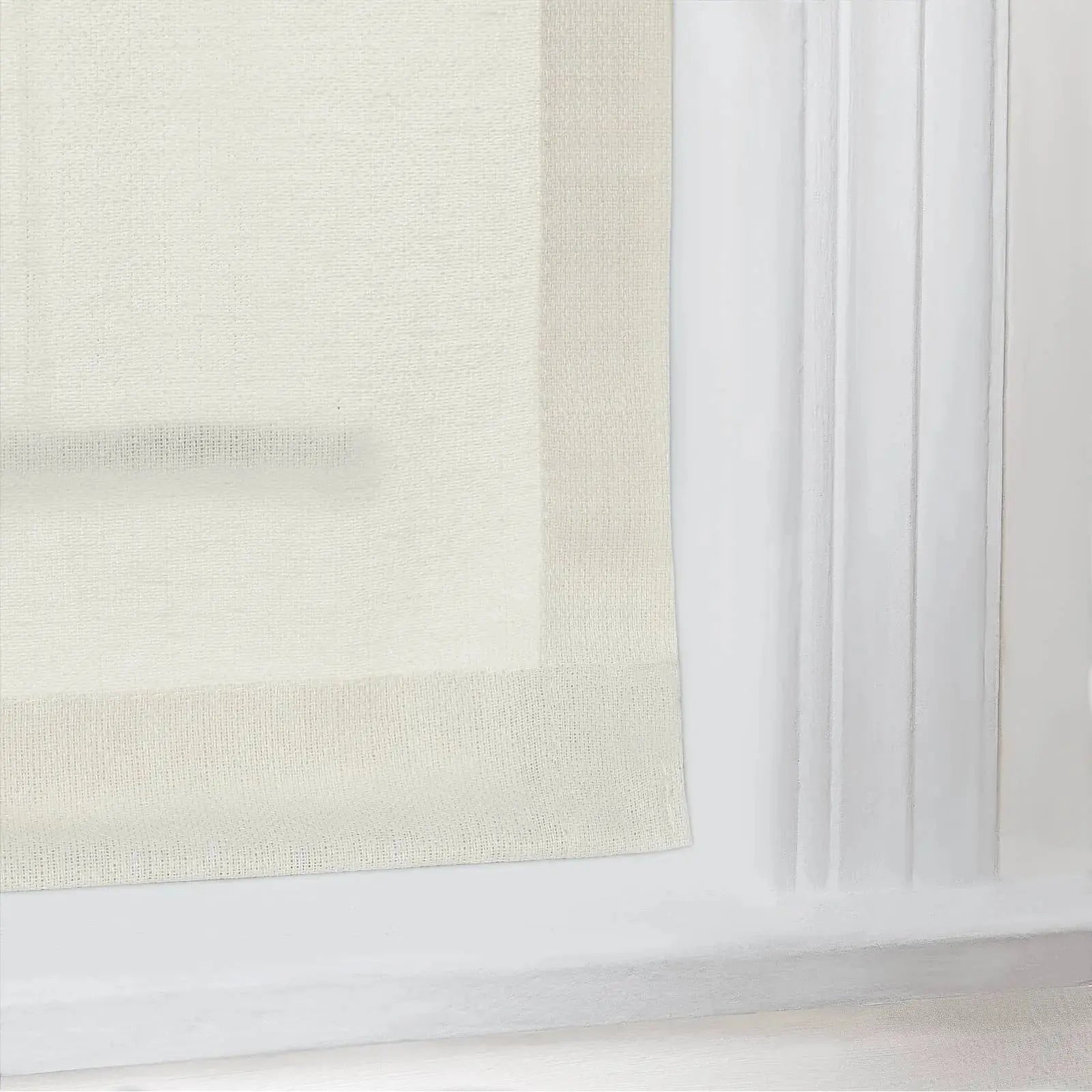 Ron Linen Cotton Herringbone Roman Blind Cordless?-TWOPAGES
