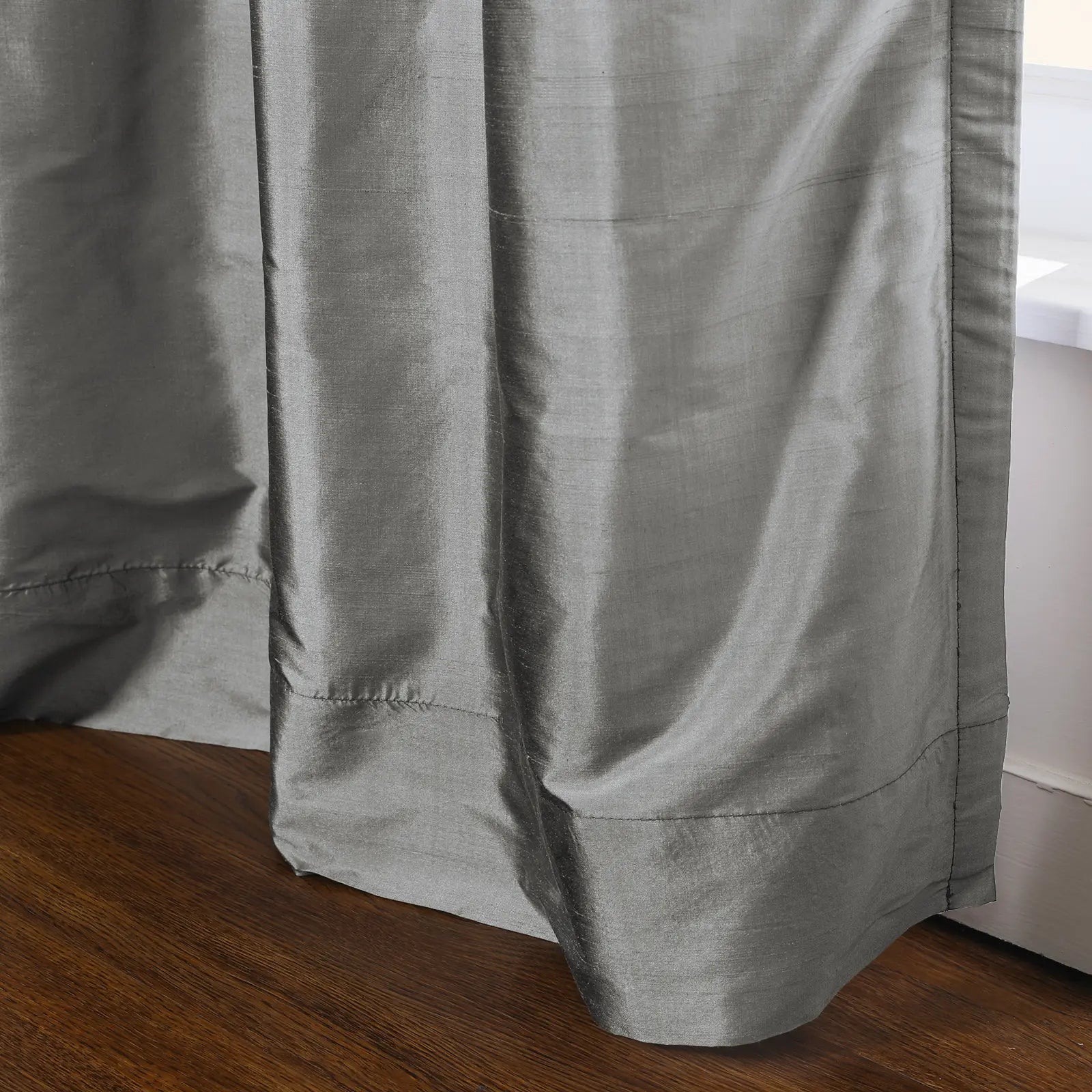Selman Dupioni Silk Curtain Pleated TWOPAGES