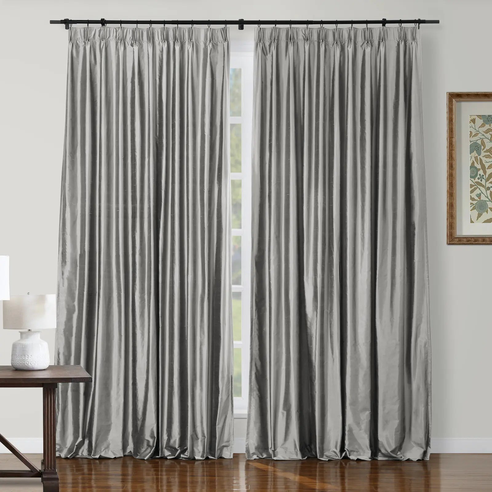 Selman Dupioni Silk Curtain Pleated TWOPAGES