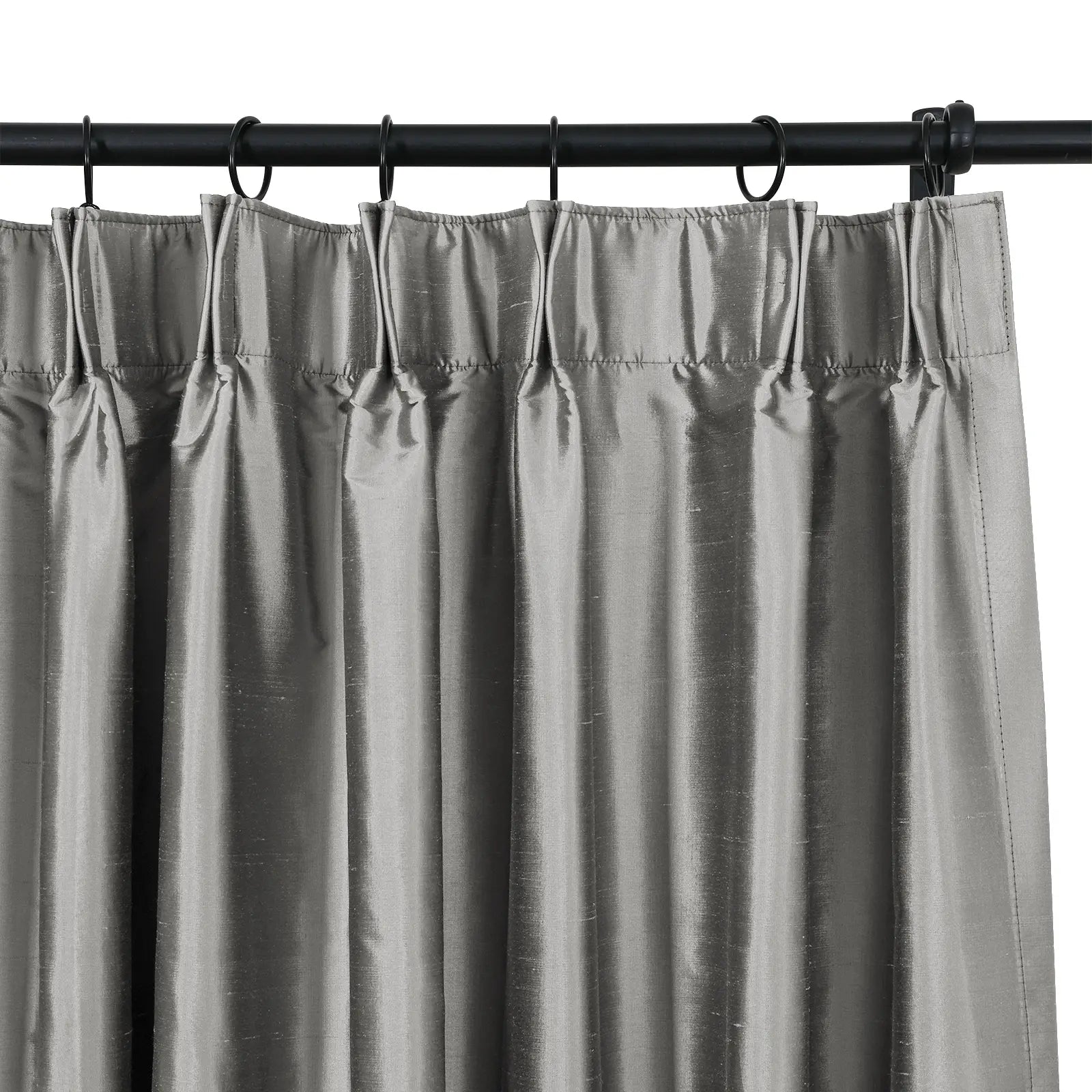 Selman Dupioni Silk Curtain Pleated TWOPAGES