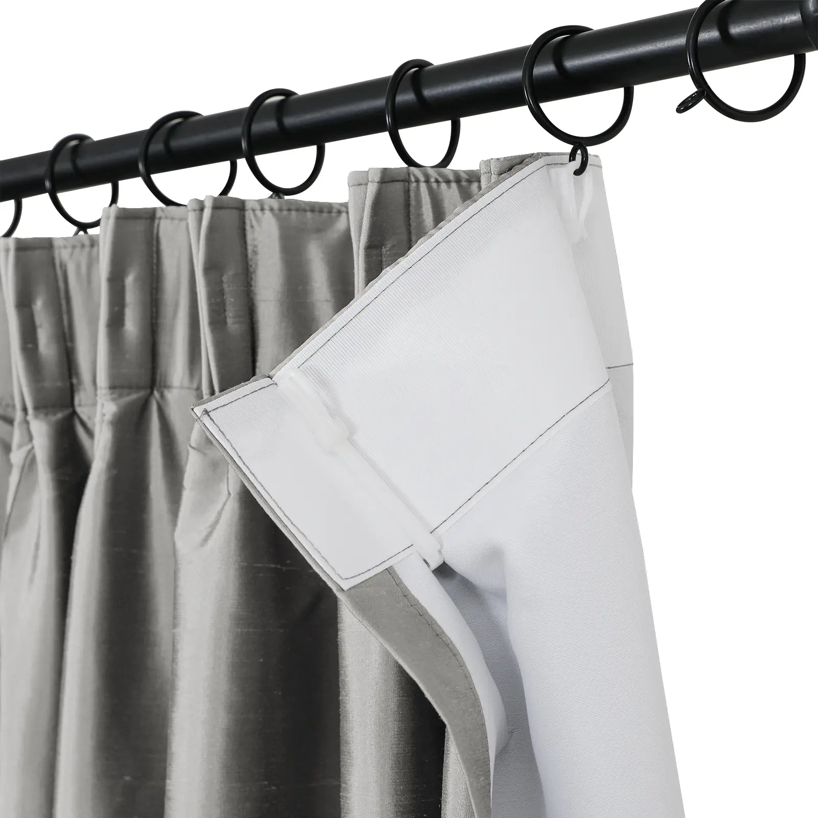 Selman Dupioni Silk Curtain Pleated TWOPAGES