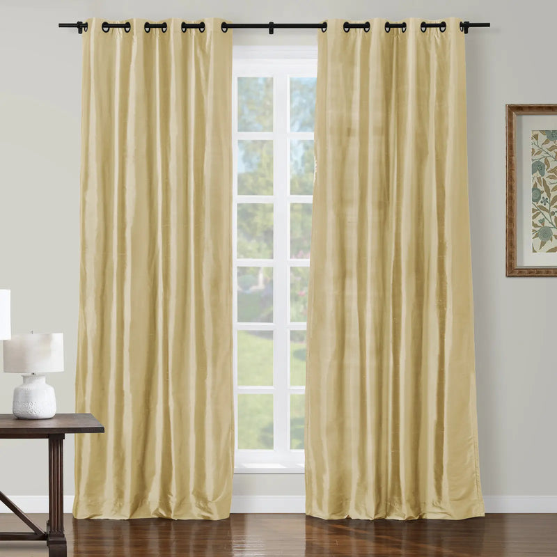 Selman Dupioni Silk Curtain Grommet TWOPAGES