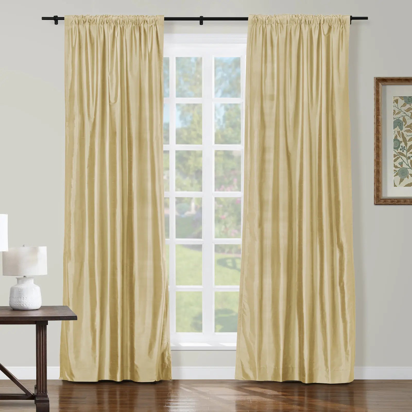 Selman Dupioni Silk Curtain Soft Top TWOPAGES