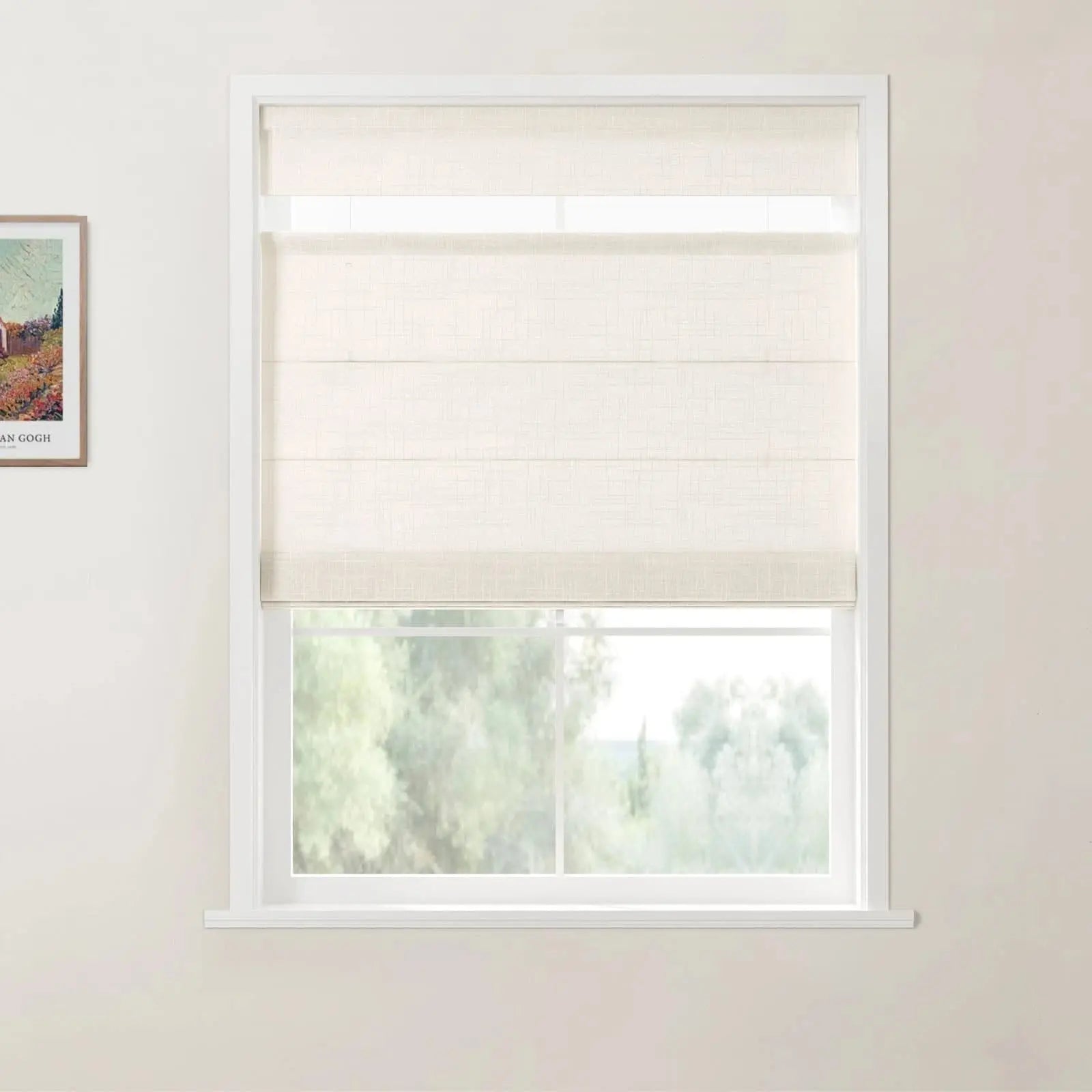 Custom Top Down Bottom Up Roman Shade Cordless -TWOPAGES