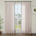 Liz Linen Curtains with Border Trim (Sold per Pair) TWOPAGES