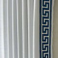 Liz Linen Curtains with Border Trim (Sold per Pair) -TWOPAGES