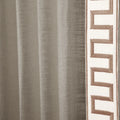 Liz Linen Curtains with Border Trim (Sold per Pair) -TWOPAGES