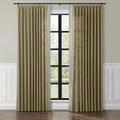 Liz Linen Curtains with Border Trim (Sold per Pair) -TWOPAGES