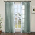 Liz Linen Curtains with Border Trim (Sold per Pair) -TWOPAGES