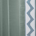 Liz Linen Curtains with Border Trim (Sold per Pair) -TWOPAGES