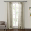 Ron Linen Cotton Herringbone Curtain Soft Top TWOPAGES